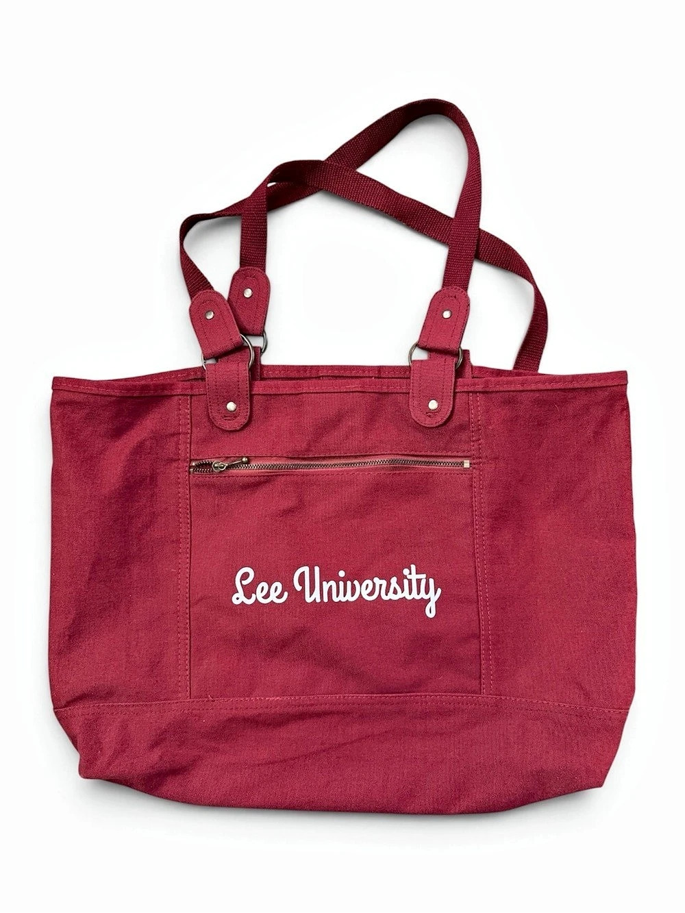 Carolina Sewn Lee University Canvas Tote Bag Red